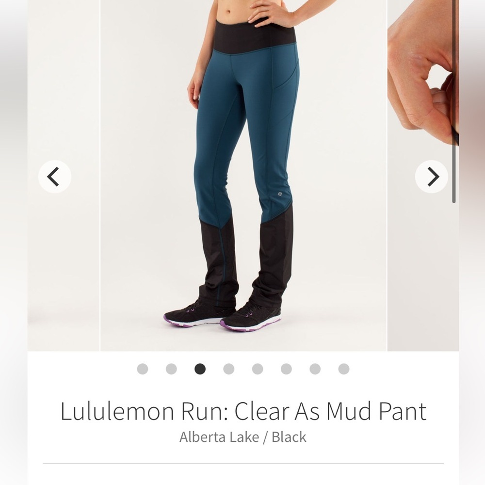 Lululemon Run: Clear As Mud Pant
Alberta Lake / Black *Rare